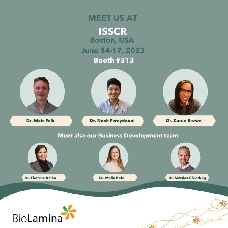 Meet us at ISSCR in Boston, June 1417 BioLamina